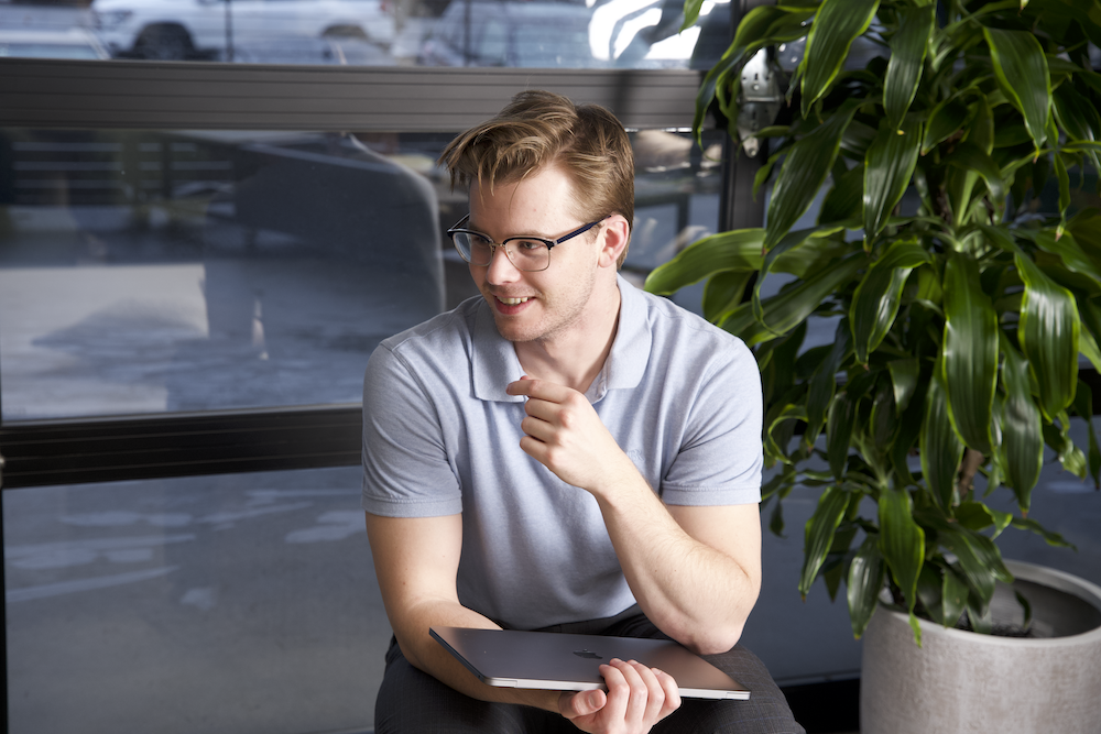 Parker in collab meeting